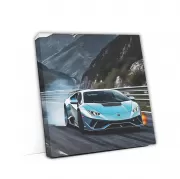 Blue Lamborghini Huracan Evo Drift: Power and Elegance