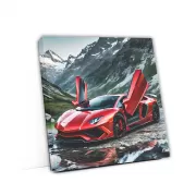 Burgundy Lamborghini Huracan EVO in Mountains - Pure Power