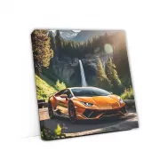 Orange Lamborghini Huracan Evo Roars Through National Park