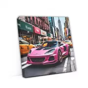 Pink Lotus Exige in New York: Sporty Urban Marvel