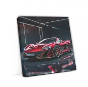 Burgundy McLaren in Urban Setting - Speed Meets Elegance