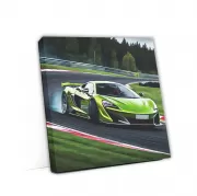 McLaren Green Drift on Grid - Speed Meets Precision