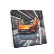 Vibrant Orange McLaren in Garage - Speed Enthusiast's Dream