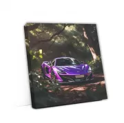Sleek McLaren in Forest - Purple Elegance and Power