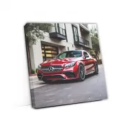 Burgundy Mercedes AMG C63 in San Antonio - Power and Elegance