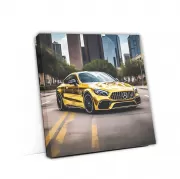 Gold Mercedes AMG C63 in Houston TX - Luxury and Power