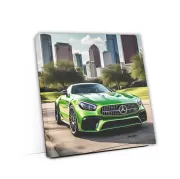 Green Mercedes AMG GT 4-Door Coupe in Houston - Power and Elegance