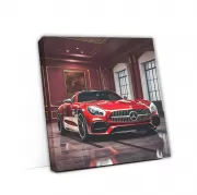 Burgundy Mercedes AMG GT in Garage - Bold and Luxurious