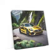 Mercedes AMG GT in Gold at National Park - Pure Elegance