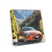 Brown Nissan 150Z in National Park - Rugged Adventure Awaits