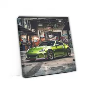 Nissan 150Z Green Urban Jungle Cruiser - Bold and Dynamic