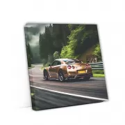 Nissan GT-R: Brown Racing Beast Unleashed