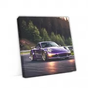 Purple Porsche 911 Drift Photo - Speed and Elegance