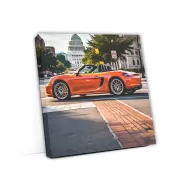 Vibrant Orange Porsche Boxster Spotted in Washington DC - Sporty Elegance