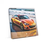 Vibrant Orange Subaru BRZ Toyota 86 on Beach - Fun & Sporty