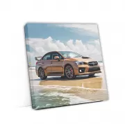 Subaru WRX Brown on Beach: Adventure Ready Performance