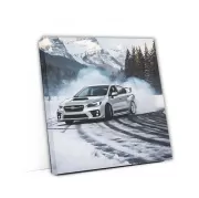 Silver Subaru WRX STI Drift - Power Meets Precision