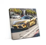 Golden Toyota GR Supra in San Jose, CA - Dynamic Elegance