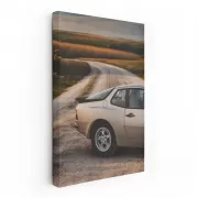 1985 Porsche 944 Lux Gliding on Highway - Classic Elegance