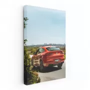 BMW X4 M Competition Rear View in Fiery Red-Orange - Dynamic Power