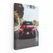 BMW X6 M in Vibrant Red Roars on Urban Streets