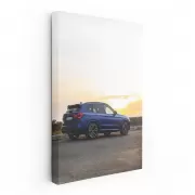 Blue BMW X3 M Sunset - Power and Elegance Captured