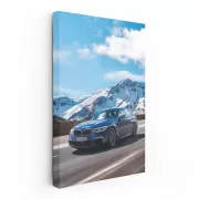 Blue BMW M550i Pre-Restyling in Mountains - Power Meets Elegance