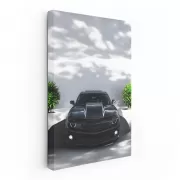 Sleek Black Chevrolet Camaro ZL1 in Parking - Power Unleashed