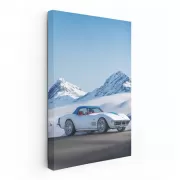 Chevrolet Corvette in Snowy Mountains - Power and Elegance