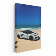 Corvette C8 at Seaside - Iconic American Sports Car