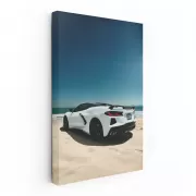 Corvette C8 at Beach - Sleek and Stylish Performance