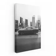 Dodge Challenger Black & White - Bold & Powerful Design