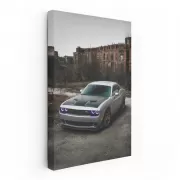 Deserted City Dodge Challenger - Power Meets Abandonment