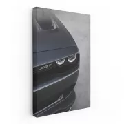 Grey Dodge Challenger in Parking - Power Meets Style