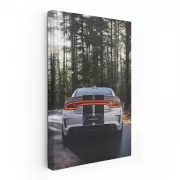 Dodge Charger in Forest - Power Meets Nature