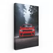 Charger in Mist - Power and Elegance Captured