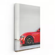 Red Dodge Charger in Parking - Bold American Muscle