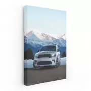 Dodge Durango with Snowy Mountains - Rugged Adventure SUV