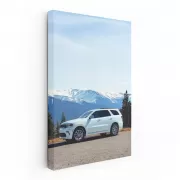 Dodge Durango with Snowy Mountains - Rugged and Powerful