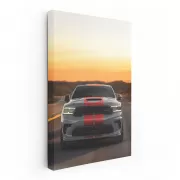 Dodge Durango at Sunset - Rugged Elegance on Highway