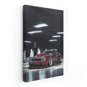 Dodge Hellcat Red Parking - Muscle Car Powerhouse