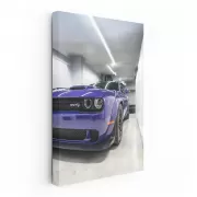 Purple Dodge SRT in Parking - Bold and Powerful Design