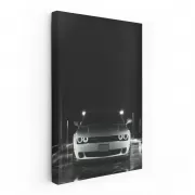 Dodge in City at Night - Sleek and Powerful Ride