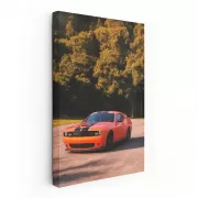 Dodge in Autumn Forest - Rugged and Adventurous