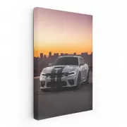 Big City Dodge at Sunset - Sleek and Bold Ride