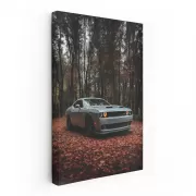 Grey Dodge in Autumn Woods - Rugged and Bold
