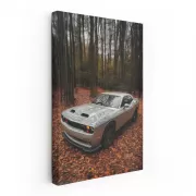 Dodge in Grey - Autumn Forest Drive, Bold and Rugged