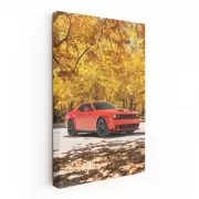 Dodge in Autumn Woods - Rugged Ride Awaits