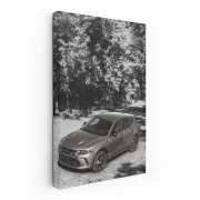 Dodge Through Forest - Classic Black & White Adventure