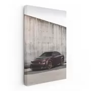 Dodge Beside Concrete Wall - Rugged and Resilient